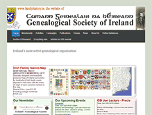 Tablet Screenshot of familyhistory.ie