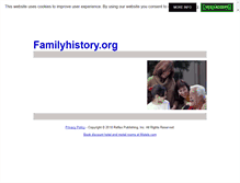 Tablet Screenshot of familyhistory.org